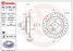 Brembo 08.9163.2X Тормозной диск | зад | - 1