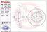 Brembo 08.C423.11 Диск тормозной UV Coated | зад | - 1