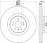 Hella 8DD 355 128-941 Тормозной диск | перед | - 1