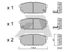 Aisin BPKI-2001 Комплект тормозных колодок - 1