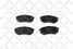 Stellox 159 014B-SX Колодки дисковые п. Mazda 929 87-91 | перед | - 1