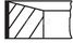 Knecht 640 RS 00115 0N1 Комплект колец - 2