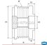 Krauf APN8795DD Шкив обгонный генератора - 3