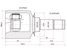 SAT ME603 Шрус внутренний LH mercedes benz ml164 06-12/ml166 11- - 2