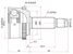 SAT HY239A Шрус наружный KIA soul 08- - 1
