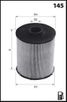MECAFILTER ELG5488 Фильтр топливный - 1