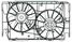 Luzar LFK 19R4 Э/вентиляторы охл. с кожухом (2 вент.) для а/м Toyota RAV 4 (06-) 2.0i - 4