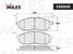 Miles E400045 Колодки тормозные nissan murano/pathfinder/qashqai/renault koleos передние - 2