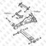 FIXAR FG0403 Комплект сайлентблоков рычага | зад | - 2