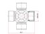 SAT STKG0325100D Крестовина карданного вала mazda cx-9 07-13/kia sportage SL 10-16/honda pilot YF4 09-15 - 2