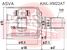 Asva KAIL-XM22AT Шрус внутренний левый 36x45x31 | перед лев | - 2