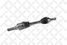 Stellox 158 2058-SX Привод левый 670mm, 39101jg04c Nissan | перед | - 1
