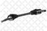 Stellox 158 2087-SX Привод левый 645mm, 23741 Renault Megan | перед | - 2
