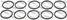 Febest RINGOL-017-PCS10 Кольцо уплотнительное маслозаборника двигателя (10 шт. в упаковке) - 2