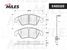 Miles E400320 Колодки тормозные audi a6/allroad/s6/a7 (1la/1lj) 10- передние - 2