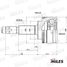 Miles GA20455 Шрус toyota avensis 2.0td 97-03 нар. с ABS - 1