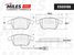 Miles E500186 Колодки тормозные audi Q3 11-/vw sharan 10-/tiguan 07- передние Ceramic - 2