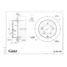 GANZ GIJ06189 Диск тормозной задний с покрытием mitsubishi Outlander i /D=262mm - 3