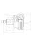 GANZ GIK04036 Шрус наружный VW / skoda / seat | перед | - 2