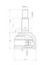 GANZ GIK04044 Шрус наружный renault/lada Largus mot.8/16V/КПП JR5/7мест/ABS- - 2