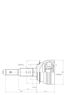 GANZ GIK04048 Шрус наружный daewoo Lanos/Nexia (DOHC)/Espero (33/29 шл) | перед | - 2