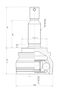 GANZ GIK04076 Шрус наружный mitsubishi ASX/Lancer x | перед | - 2