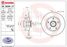 Brembo 08.B369.37 Диск тормозной с подшипниками | зад | - 1