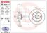 Brembo 08.D205.17 Диск тормозной с подшипниками | зад | - 1
