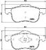 Japanparts PA-0332AF Колодки тормозные дисковые, комплект - 1