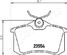 Japanparts PP-0903AF Колодки тормозные дисковые, комплект | зад | - 1