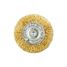 ARNEZI R8041060 Щетка для дрели плоская 60 мм, со шпилькой, латунированная проволока - 2