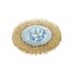ARNEZI R8043080 Щетка для УШМ плоская 80 мм, посадка m14, латунированная проволока - 1