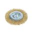 ARNEZI R8043080 Щетка для УШМ плоская 80 мм, посадка m14, латунированная проволока - 2