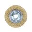 ARNEZI R8043080 Щетка для УШМ плоская 80 мм, посадка m14, латунированная проволока - 3
