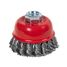 ARNEZI R8047065 Щетка для УШМ чашка 65 мм, посадка m14, стальная витая проволока, - 2