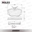 Miles E500554 Колодки тормозные BMW E30 1.6-2.5 82-93 передние Ceramic - 2