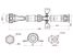 SAT ST20781756K Вал карданный в сборе opel antara/chevrolet captiva 07- - 1