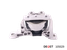 Deqst 105029 Опора двигателя правая ford focus II (da_) focus II (da_) 11.04-13 - 2
