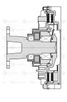 Luzar LMC 0738 Муфта вязкост. для а/м камаз c дв.CUMMINS 6ISBe4,ISB6.7e4,5 (без крыльч.) () - 1