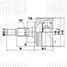 Trialli GO 1508 Шрус для а/м Mercedes V-class (638) 2.2d (OM 611) (наруж.) () | перед | - 1