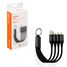 AIRLINE ACH-C-38 Снят с производства Кабель 3в1 (usb - Lightning, Type-C, Micro usb), 0.15м нейлоновый - 3