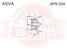 Asva APS-034 Муфта обгонная шкива генератора - 2