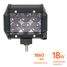 AIRLINE ALED042 Фара светодиодная (балка) двухрядная, 6 LED 4D линза, 18w, (98х78х65) 12/24v - 2