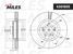 Miles K001805 Диск тормозной honda pilot 08-/acura MDX 06- передний - 2