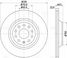 Trialli DF 180128 Диск торм. для а/м Audi A3 (03-)/vw Golf v (03-)/Golf VI (08-) зад. d=310 | зад | - 3