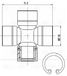 Trialli CC 517 Крестовина для а/м Nissan Navara (05-) (27,02x71,2) - 3