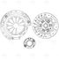 Trialli FR 2705 Сцепление в сборе для а/м Geely MK (08-)/mk Cross (10-)/Оtaka CK (07-) 1.5i (с мех.муфт) - 3