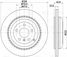Trialli DF 155109 Диск тормозной для а/м Mercedes GL (x164) (06-)/ml (w164) (05-) зад. d=330 | зад | - 3