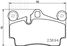 Trialli PF 4122 Колодки тормозные для а/м Audi Q7 (06-)/Porsche Cayenne (02-) диск. зад. 112x73 (с 2 датч.) | зад | - 1