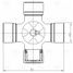 Trialli CC 774 Крестовина для а/м Isuzu ELF nqr71 (33x103) - 1
